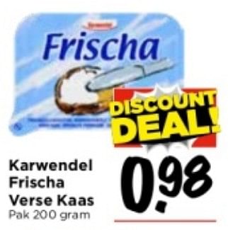 Aanbiedingen Karwendel frischa verse kaas - Huismerk Vomar - Geldig van 03/09/2023 tot 09/09/2023 bij Vomar