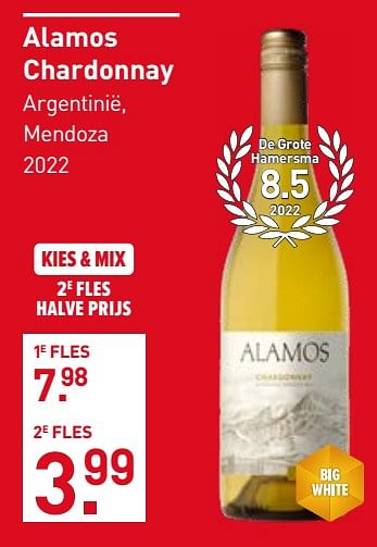 Aanbiedingen Alamos chardonnay - Witte wijnen - Geldig van 28/08/2023 tot 10/09/2023 bij Gall & Gall