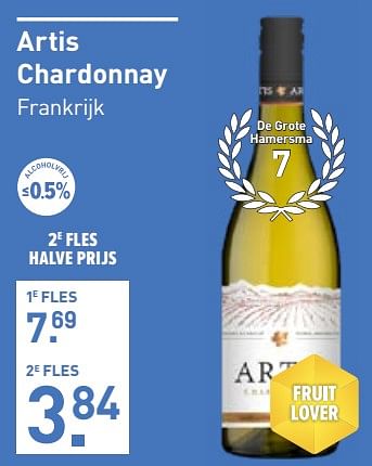 Aanbiedingen Artis chardonnay - Witte wijnen - Geldig van 28/08/2023 tot 10/09/2023 bij Gall & Gall