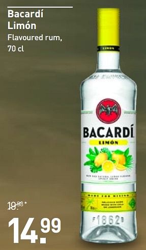 Aanbiedingen Bacardí limón - Bacardi - Geldig van 28/08/2023 tot 10/09/2023 bij Gall & Gall