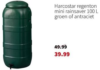 Aanbiedingen Harcostar regenton mini rainsaver - Harcostar - Geldig van 04/09/2023 tot 10/09/2023 bij Intratuin