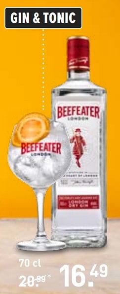 Aanbiedingen Beefeater gin + tonic - Beefeater - Geldig van 28/08/2023 tot 10/09/2023 bij Gall & Gall