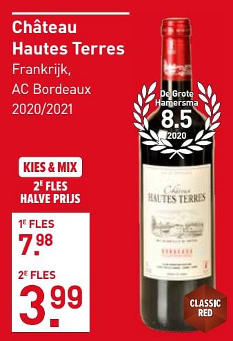 Aanbiedingen Château hautes terres - Rode wijnen - Geldig van 28/08/2023 tot 10/09/2023 bij Gall & Gall