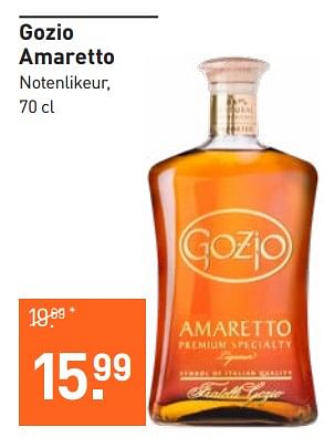 Aanbiedingen Gozio amaretto - Gozio - Geldig van 28/08/2023 tot 10/09/2023 bij Gall & Gall