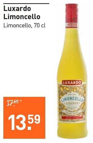 Aanbiedingen Luxardo limoncello - Luxardo - Geldig van 28/08/2023 tot 10/09/2023 bij Gall & Gall