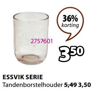 Aanbiedingen Essvik tandenborstelhouder - Huismerk - Jysk - Geldig van 28/08/2023 tot 10/09/2023 bij Jysk
