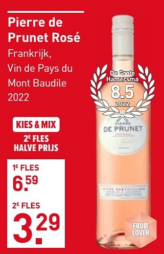 Aanbiedingen Pierre de prunet rosé - Rosé wijnen - Geldig van 28/08/2023 tot 10/09/2023 bij Gall & Gall