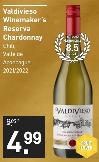 Aanbiedingen Valdivieso winemaker’s reserva chardonnay - Witte wijnen - Geldig van 28/08/2023 tot 10/09/2023 bij Gall & Gall