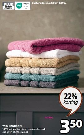 Aanbiedingen Ysby handdoek - Huismerk - Jysk - Geldig van 28/08/2023 tot 10/09/2023 bij Jysk