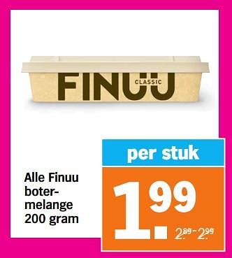 Aanbiedingen Alle finuu botermelange - Huismerk - Albert Heijn - Geldig van 04/09/2023 tot 10/09/2023 bij Albert Heijn
