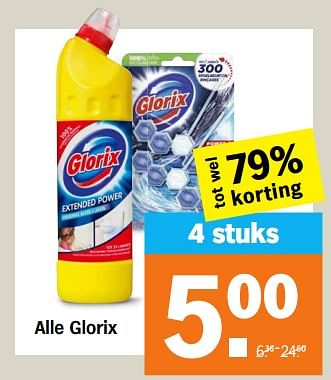 Aanbiedingen Alle glorix - Glorix - Geldig van 04/09/2023 tot 10/09/2023 bij Albert Heijn