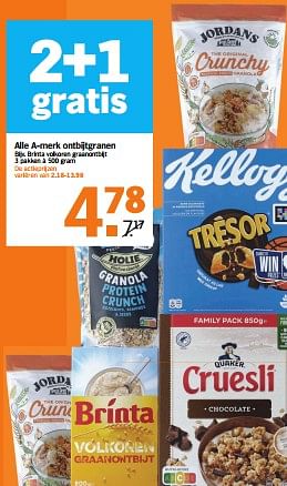 Aanbiedingen Brinta volkoren graanontbijt - Brinta - Geldig van 04/09/2023 tot 10/09/2023 bij Albert Heijn