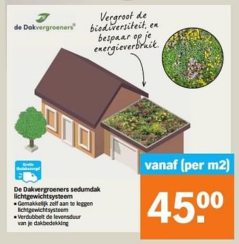 Aanbiedingen De dakvergroeners sedumdak lichtgewichtsysteem - Huismerk - Albert Heijn - Geldig van 04/09/2023 tot 10/09/2023 bij Albert Heijn