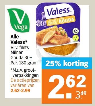 Aanbiedingen Filets milner - Valess - Geldig van 04/09/2023 tot 10/09/2023 bij Albert Heijn