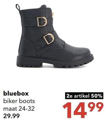 Aanbiedingen Bluebox biker boots - Blue-Box - Geldig van 28/08/2023 tot 10/09/2023 bij Scapino