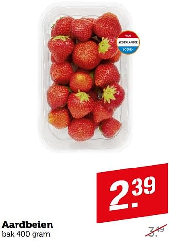 Aanbiedingen Aardbeien - Huismerk - Coop - Geldig van 04/09/2023 tot 10/09/2023 bij Coop
