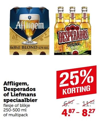 Aanbiedingen Affligem, desperados of liefmans speciaalbier - Huismerk - Coop - Geldig van 04/09/2023 tot 10/09/2023 bij Coop