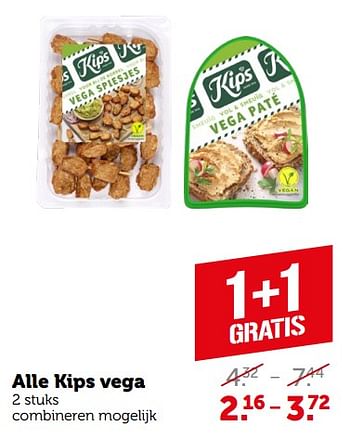 Aanbiedingen Alle kips vega - Kips - Geldig van 04/09/2023 tot 10/09/2023 bij Coop