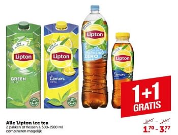 Aanbiedingen Alle lipton ice tea - Lipton - Geldig van 04/09/2023 tot 10/09/2023 bij Coop