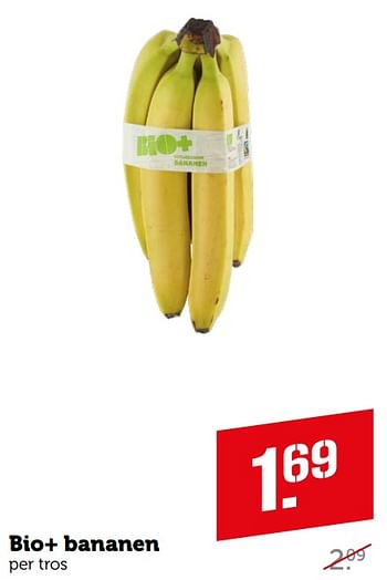 Aanbiedingen Bio+ bananen - Bio+ - Geldig van 04/09/2023 tot 10/09/2023 bij Coop