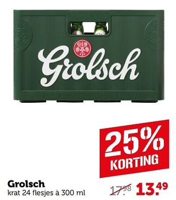 Aanbiedingen Grolsch - Grolsch - Geldig van 04/09/2023 tot 10/09/2023 bij Coop