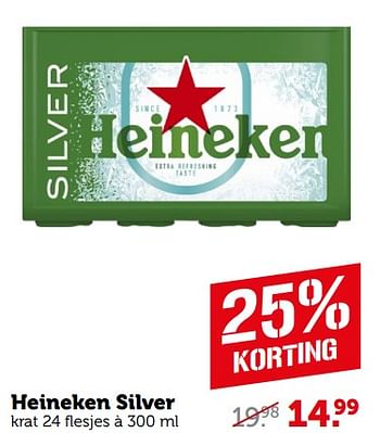 Aanbiedingen Heineken silver - Heineken - Geldig van 04/09/2023 tot 10/09/2023 bij Coop