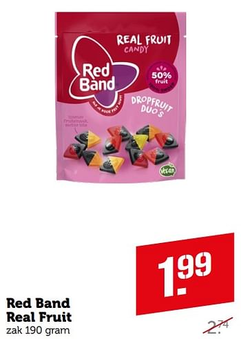 Aanbiedingen Red band real fruit - Red band - Geldig van 04/09/2023 tot 10/09/2023 bij Coop