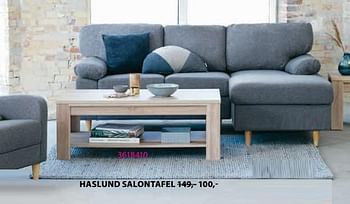 Aanbiedingen Haslund salontafel - Huismerk - Jysk - Geldig van 28/08/2023 tot 10/09/2023 bij Jysk