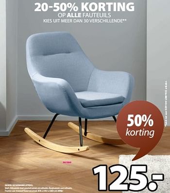 Aanbiedingen Nebel schommelstoel - Huismerk - Jysk - Geldig van 28/08/2023 tot 10/09/2023 bij Jysk