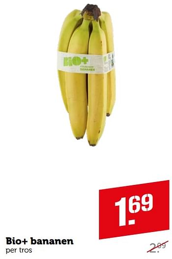 Aanbiedingen Bio+ bananen - Bio+ - Geldig van 04/09/2023 tot 10/09/2023 bij Coop