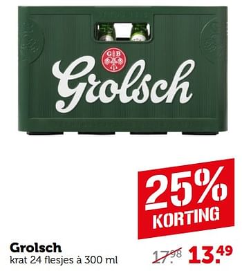 Aanbiedingen Grolsch - Grolsch - Geldig van 04/09/2023 tot 10/09/2023 bij Coop