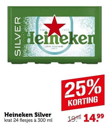 Aanbiedingen Heineken silver - Heineken - Geldig van 04/09/2023 tot 10/09/2023 bij Coop