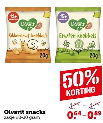 Aanbiedingen Olvarit snacks - Olvarit - Geldig van 04/09/2023 tot 10/09/2023 bij Coop