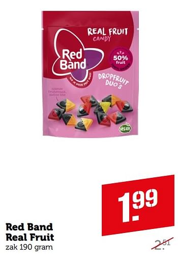 Aanbiedingen Red band real fruit - Red band - Geldig van 04/09/2023 tot 10/09/2023 bij Coop