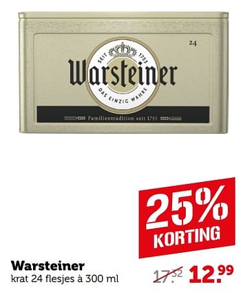 Aanbiedingen Warsteiner - Warsteiner - Geldig van 04/09/2023 tot 10/09/2023 bij Coop