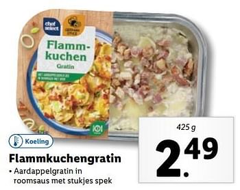 Aanbiedingen Flammkuchengratin - Chef select - Geldig van 04/09/2023 tot 10/09/2023 bij Lidl