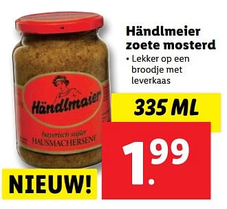 Aanbiedingen Händlmeier zoete mosterd - Händlmeier - Geldig van 04/09/2023 tot 10/09/2023 bij Lidl