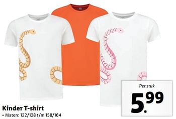 Aanbiedingen Kinder t-shirt - Huismerk - Lidl - Geldig van 04/09/2023 tot 10/09/2023 bij Lidl
