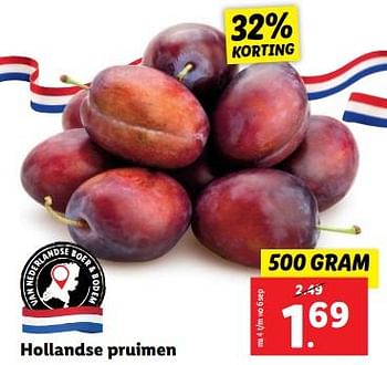 Aanbiedingen Hollandse pruimen - Huismerk - Lidl - Geldig van 04/09/2023 tot 10/09/2023 bij Lidl