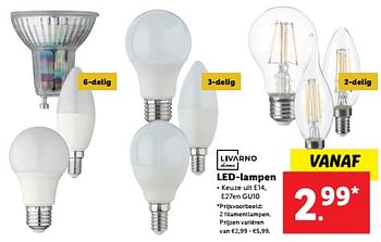 Aanbiedingen Led-lampen - Livarno - Geldig van 04/09/2023 tot 10/09/2023 bij Lidl