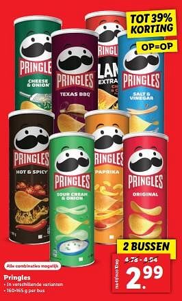 Aanbiedingen Pringles - Pringles - Geldig van 04/09/2023 tot 10/09/2023 bij Lidl