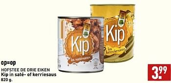 Aanbiedingen Kip in saté- of kerriesaus - Huismerk - Aldi - Geldig van 04/09/2023 tot 10/09/2023 bij Aldi