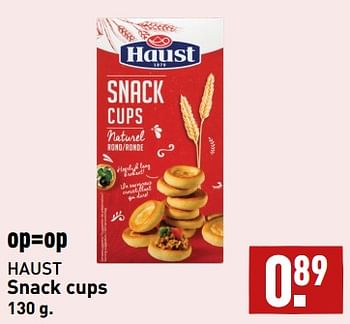 Aanbiedingen Snack cups - Haust - Geldig van 04/09/2023 tot 10/09/2023 bij Aldi