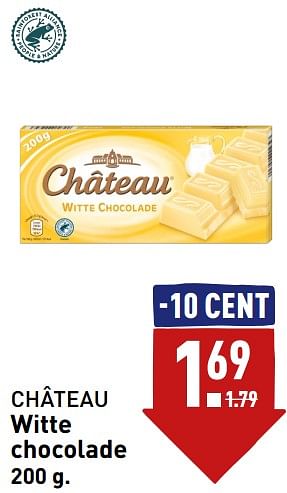 Aanbiedingen Witte chocolade - CHATEAU - Geldig van 04/09/2023 tot 10/09/2023 bij Aldi