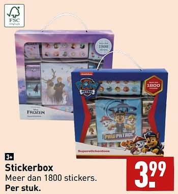 Aanbiedingen Stickerbox - Huismerk - Aldi - Geldig van 04/09/2023 tot 10/09/2023 bij Aldi