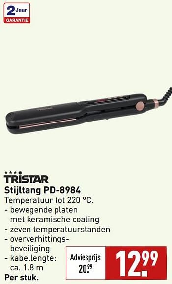 Aanbiedingen Tristar stijltang pd-8984 - Tristar - Geldig van 04/09/2023 tot 10/09/2023 bij Aldi