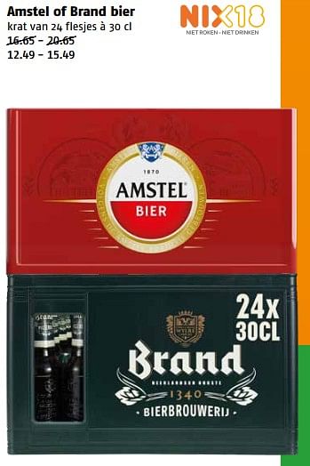 Aanbiedingen Amstel of brand bier - Huismerk Poiesz - Geldig van 04/09/2023 tot 10/09/2023 bij Poiesz
