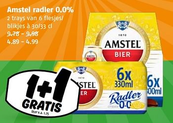 Aanbiedingen Amstel radler o.o% - Amstel - Geldig van 04/09/2023 tot 10/09/2023 bij Poiesz