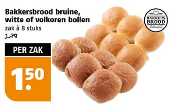 Aanbiedingen Bakkersbrood bruine, witte of volkoren bollen - Huismerk Poiesz - Geldig van 04/09/2023 tot 10/09/2023 bij Poiesz