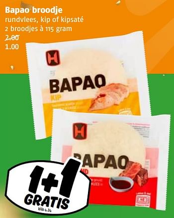 Aanbiedingen Bapao broodje - Huismerk Poiesz - Geldig van 04/09/2023 tot 10/09/2023 bij Poiesz